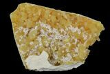 Fluorescent Yellow Calcite Crystal Cluster - South Dakota #170681-1
